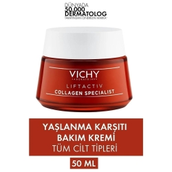 Vichy Liftactiv Collagen Specialist Yaşlanma Belirtilerini Azaltan Nemlendirici Bakım Kremi 50ml