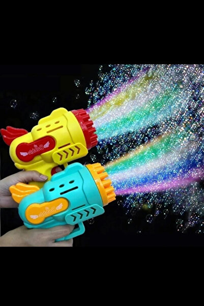 Numaca 29 Delikli Işıklı Pilli Köpük Baloncuk Makinesi Tabancası Pilli Köpük Tabancası Bubble Gun 🚛