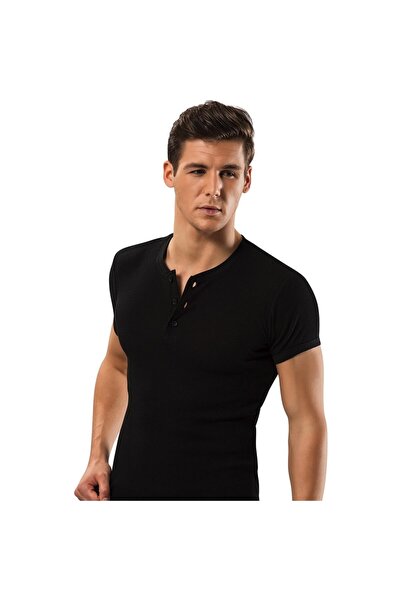 Şahin 3 Adet Kaşkorse(Çizgili) Kısa Kollu Yakası Düğmeli Erkek T-shirt %96 Pamuk %4 Likra 🚛