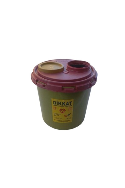 Genel Markalar Kesici ve Delici Enfekte Tıbbi Atık Çöp Kutusu - Tıbbi Atık Çöp Kovası 1.3 Litre 5 Adet 🚛