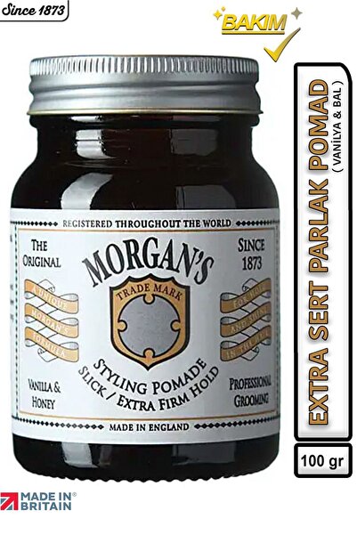Morgan's Pomade Morgan's Extra Hold Vanilla & Honey - Extra Sert Tutucu Parlaklık Veren Pomat (WHITE LABEL) 100gr