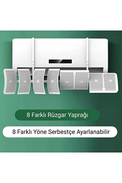En Çok Satan 3. Ürün YENİTECH Klima Yönlendirme Aparatı 8 Parca Delme Gerektirmeyen Tüm Klimalara Uygun Split Hava Yönlendirici