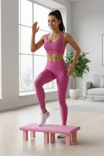 PS SPOR STEP & PİLATES TAHTASI ( suni deri kaplama )