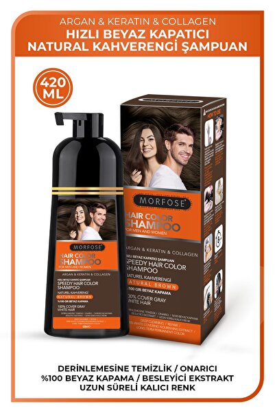 Morfose Hızlı Beyaz Kapatıcı Naturel Kahverengi Şampuan 420 ml 🚀