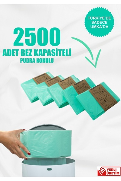 En Çok Ziyaret Edilen 7. Ürün Korbell 16 Lt Çöp Kutuları Ile Uyumlu 2500 Adet Pudra Kokulu Bebek Bezi Kapasiteli Yerli 5 Paket Çöp Poşeti