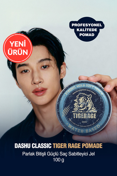 Dashu Profesyonel ve Parlak Bitişli Güçlü Tutuşa Sahip Saç Sabitleyici Jel Classic Tiger Rage Pomade