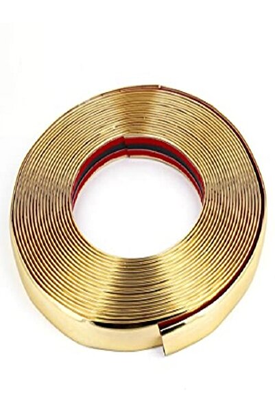 En Çok Favorilenen 1. Ürün ENZELO 18 Mm 3d Dekoratif Altın Şerit Çıta Panjur Şerit 5 Metre