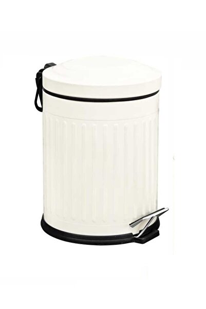 Videolu Ürün Genel Markalar Bysevil Vintage 5 Lt Pedallı Çöp Kovası /yavaş Kapanan/banyo Çöp Kovası / Mutfak Çöp Kovası