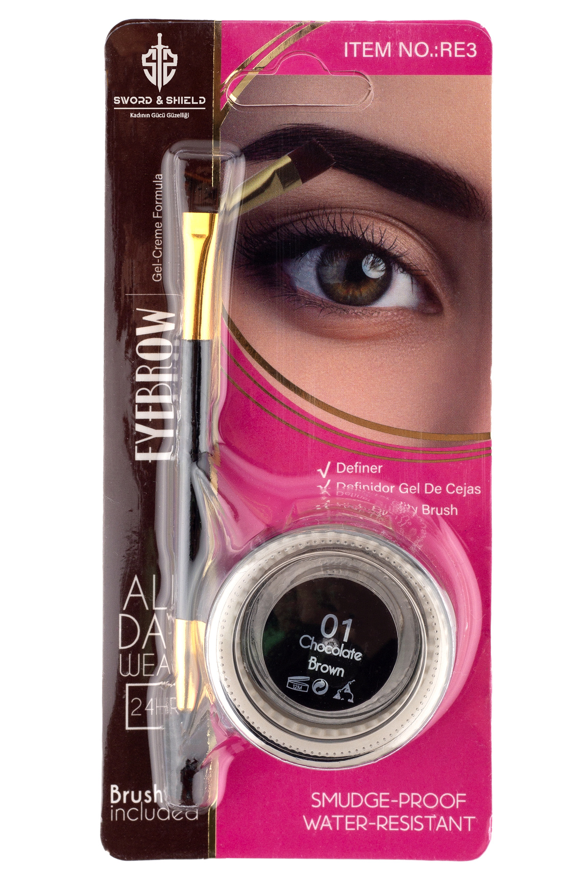 Sword & Shield S&S Tekli Jel Eyeliner Seti Siyah