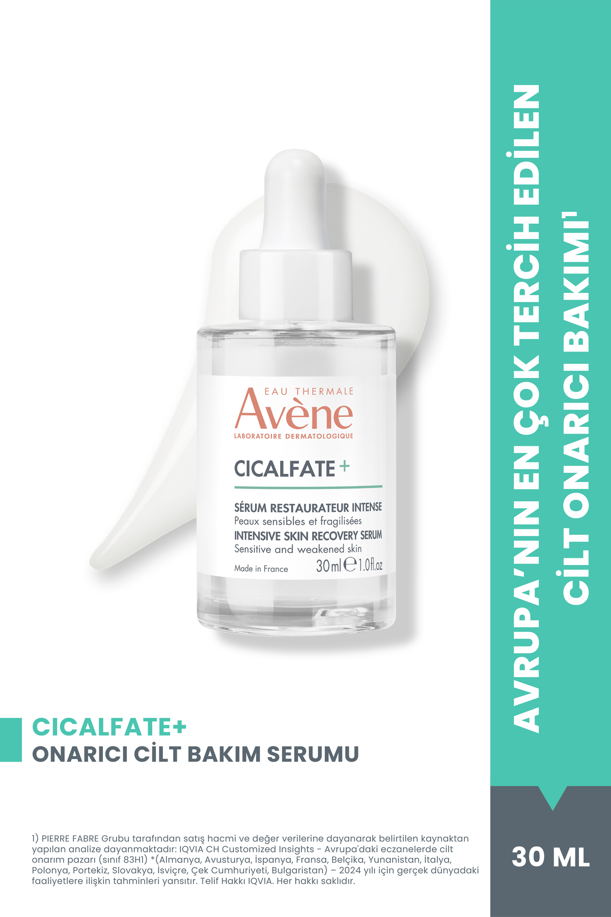 Avene Cicalfate+ Serum Onarıcı ve Güçlendirici Cilt Bakım Serumu 30 ml