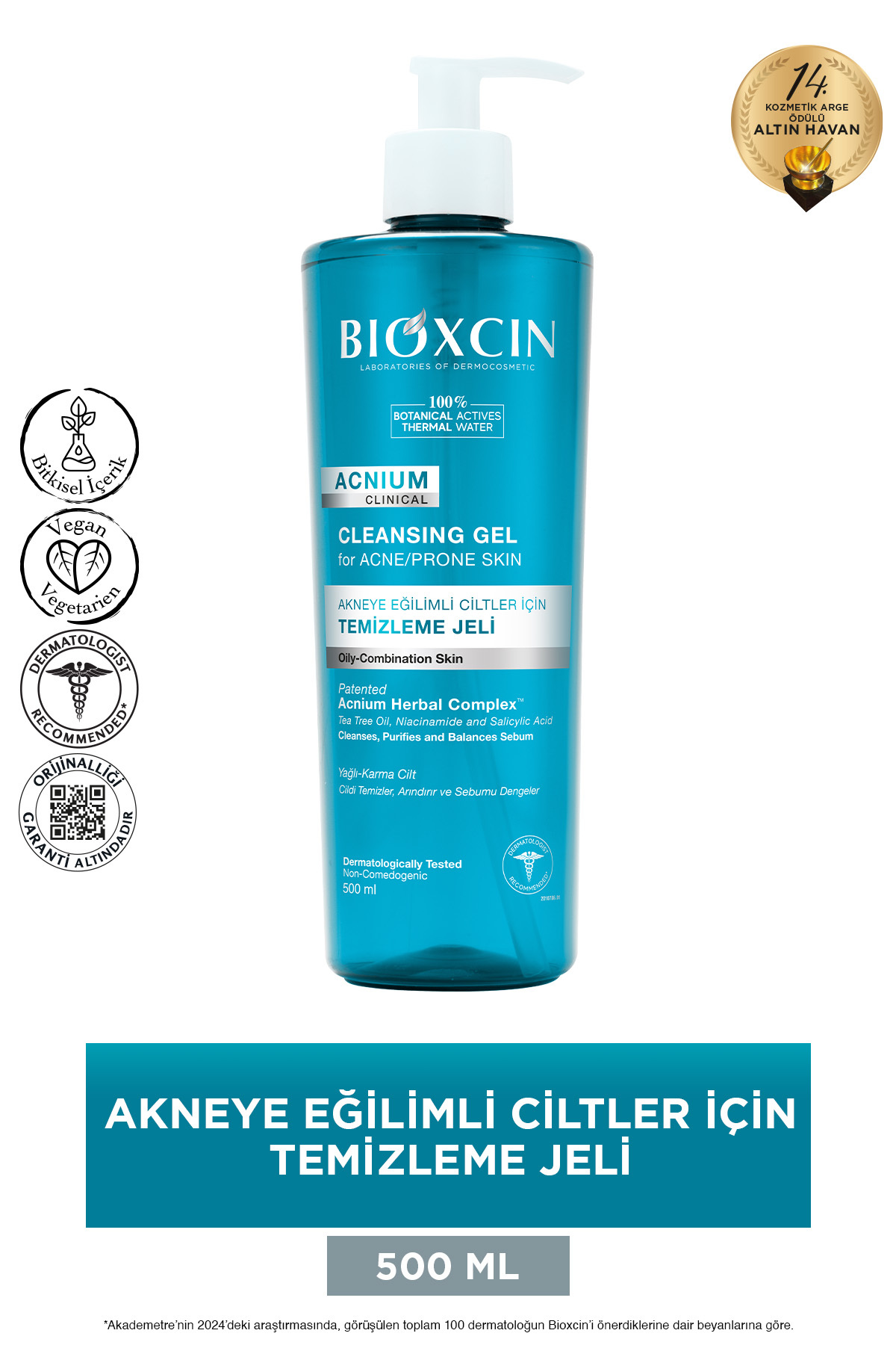 Bioxcin Acnium Sebum Dengeleyici Yüz Yıkama Jeli 500 ml