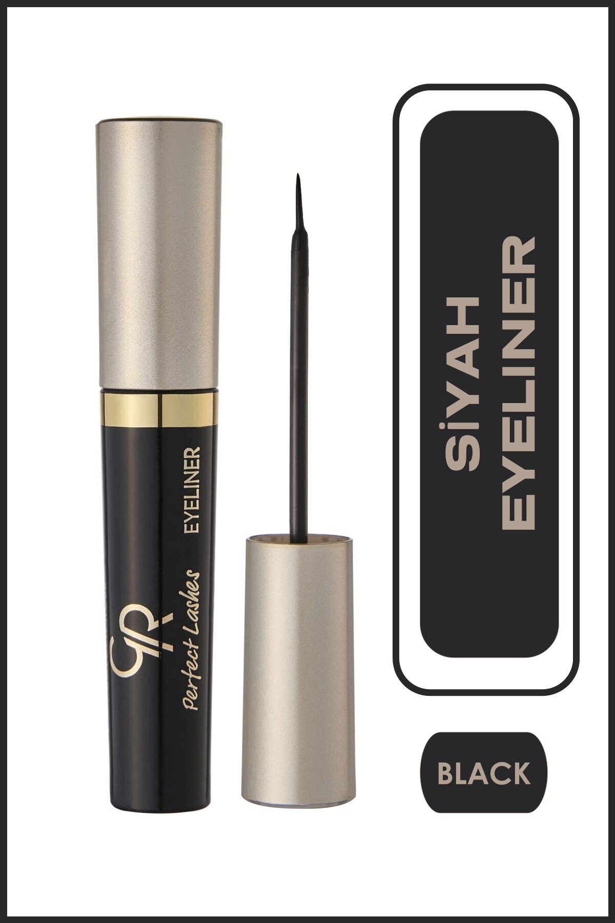 Golden Rose Perfect Lashes Black Eyeliner - Siyah Likit Eyeliner 8.5 ml