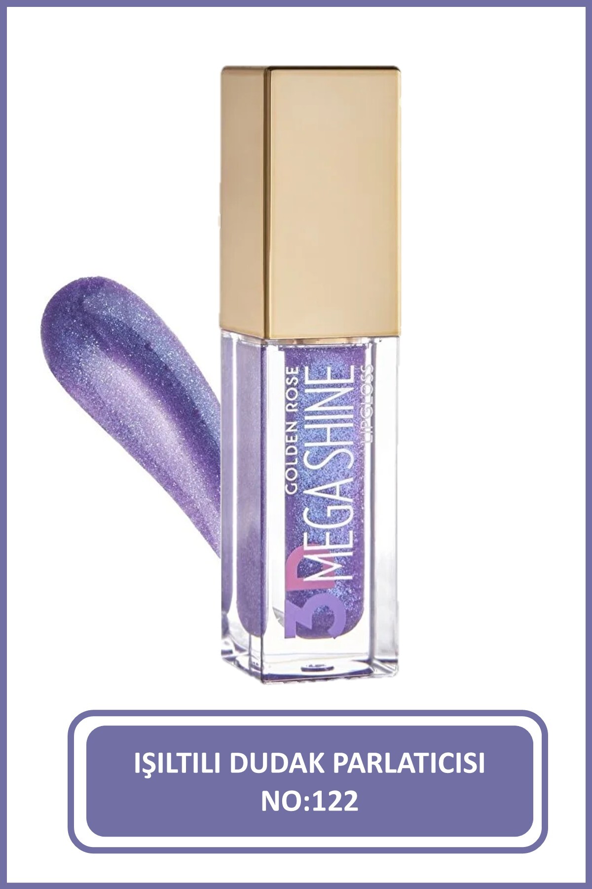 Golden Rose 3D Mega Shine Lipgloss No: 122 Sparkle Işıltılı Dudak Parlatıcısı