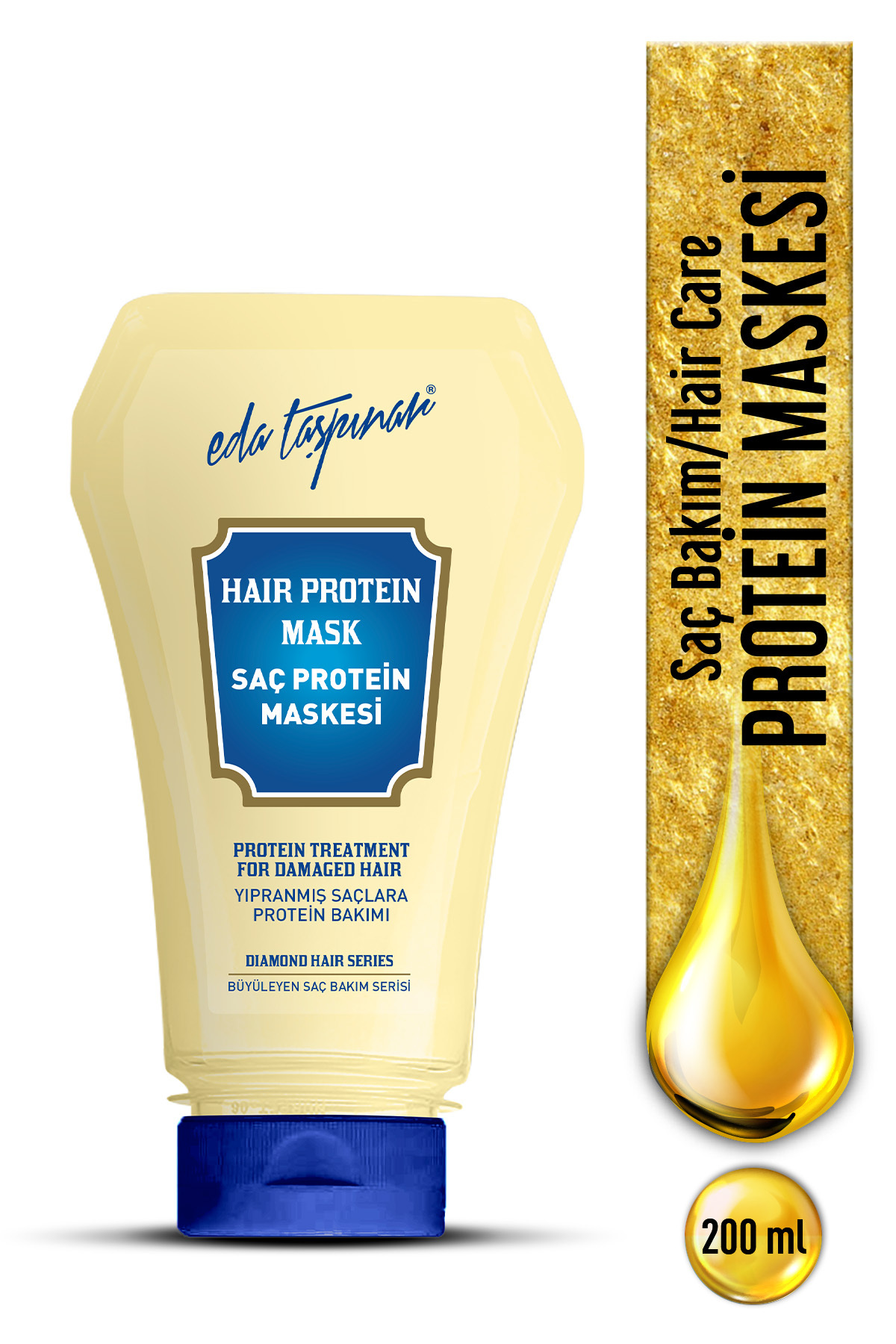 Eda Taşpınar Protein İçerikli Saç Bakım Maskesi – Bakım & Güçlü Saç Görünümü 200 ml