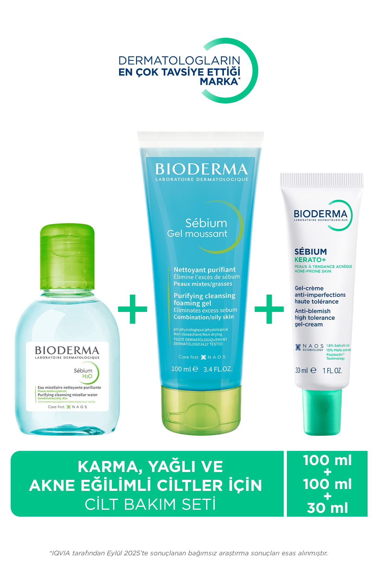 Bioderma Sebium Karma, Yağlı Ve Akneye Eğilimli Ciltler Karşıtı Cilt Bakım Seti