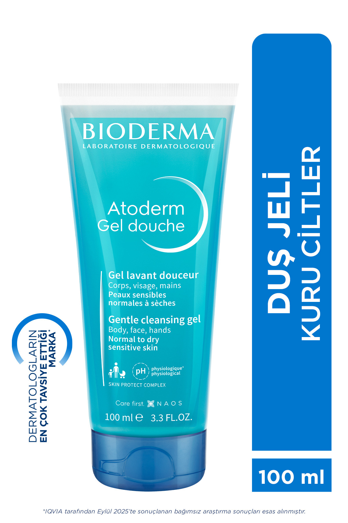 Bioderma Atoderm Shower Gel Kuru, Tüm Ciltler Bebek, Çocuk, Yetişkin Arındırıcı Nemlendirici Duş Jeli 100 ml