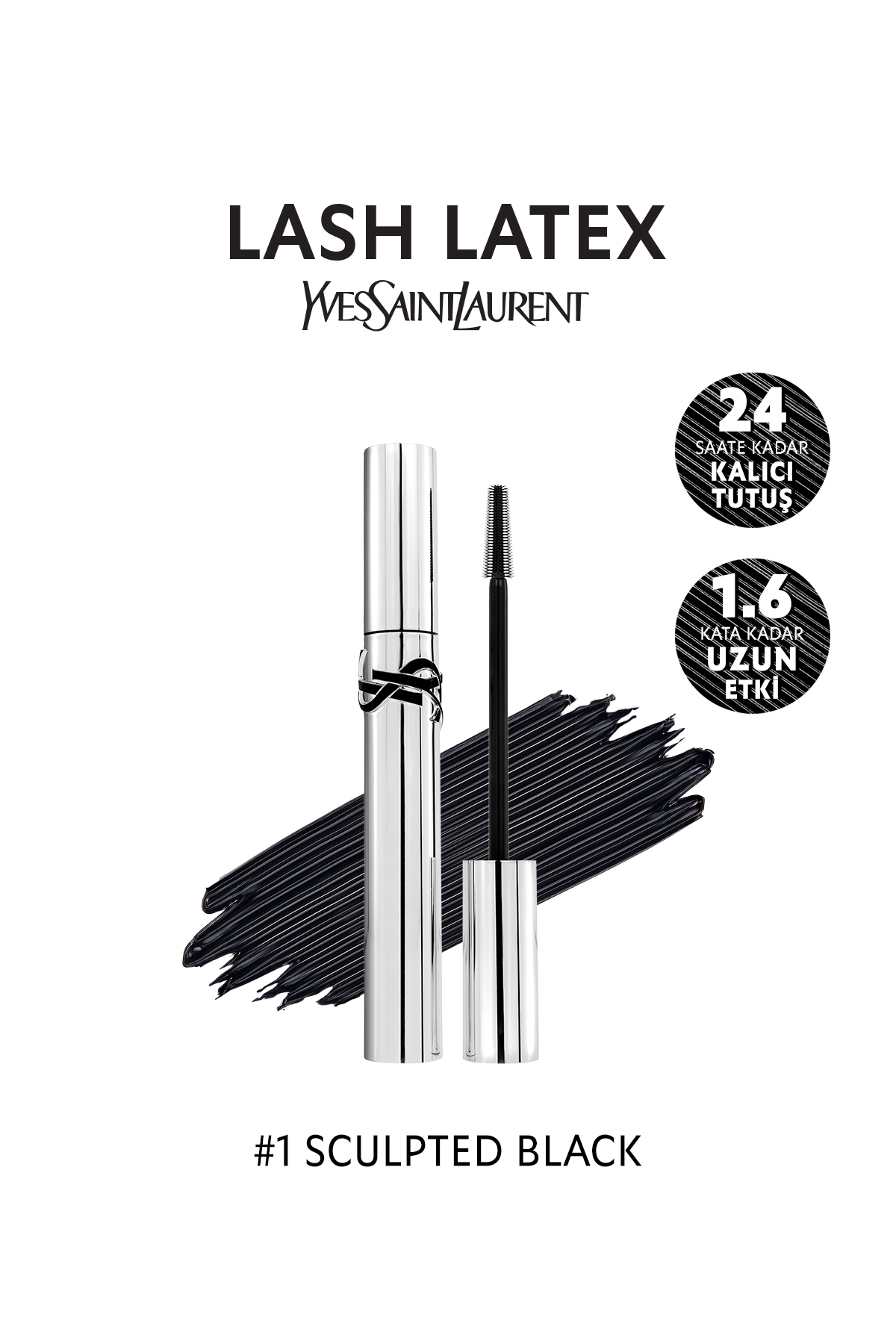 Yves Saint Laurent Lash Latex Uzun & Kalkık Görünüm Kazandıran Maskara 3614274486599