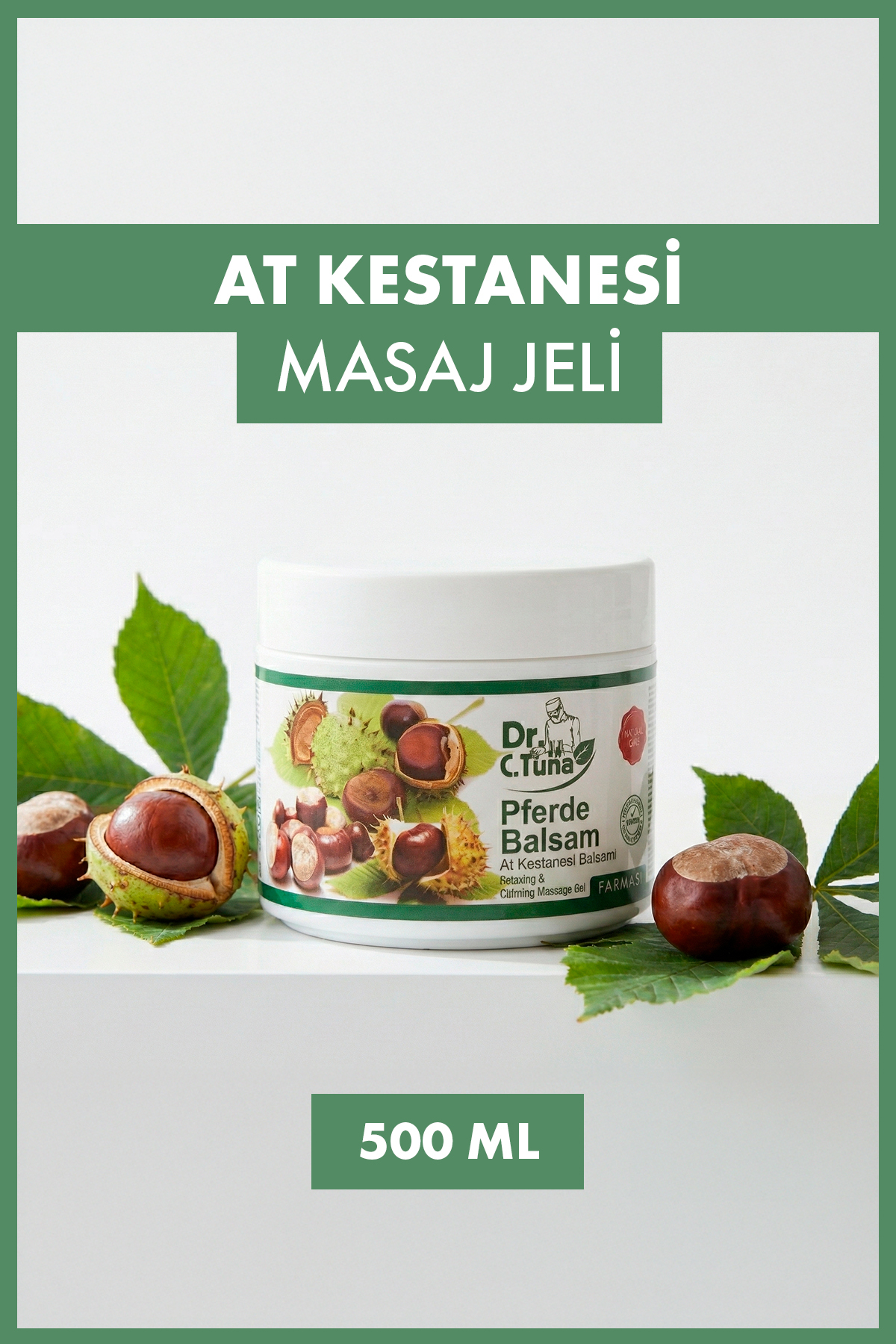 Farmasi Dr. C. Tuna At Kestanesi Masaj Jeli 500 ml | Mentollü Rahatlatıcı & Ferahlatıcı Balsam
