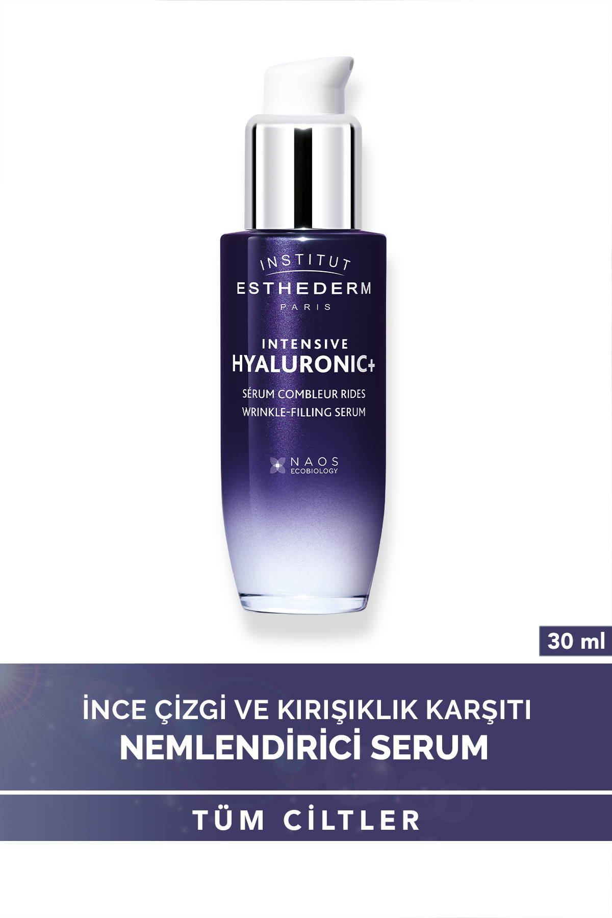 Institut Esthederm Intensive Hyaluronic Serum İnce Çizgi ve Kırışıklık Karşıtı Nemlendirici Yüz Bakım Serumu 30ML