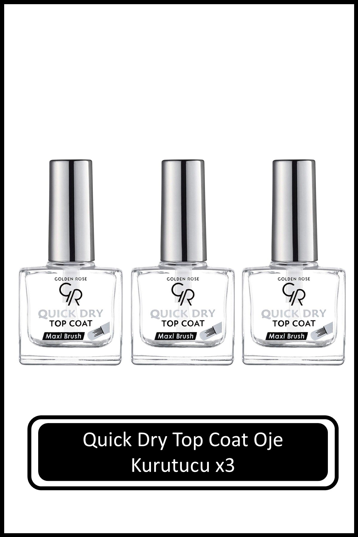 Golden Rose Quick Dry Top Coat | Oje Kurutucu X 3 Ad