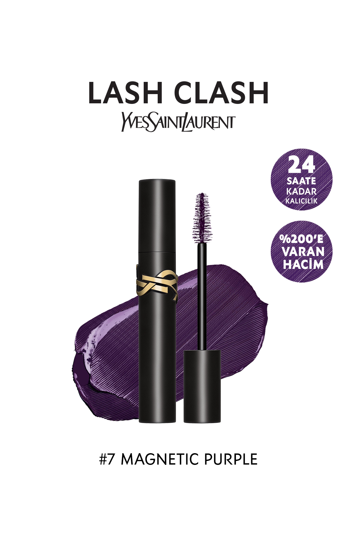 Yves Saint Laurent Lash Clash Yüksek Hacim Veren Maskara 07 Purple