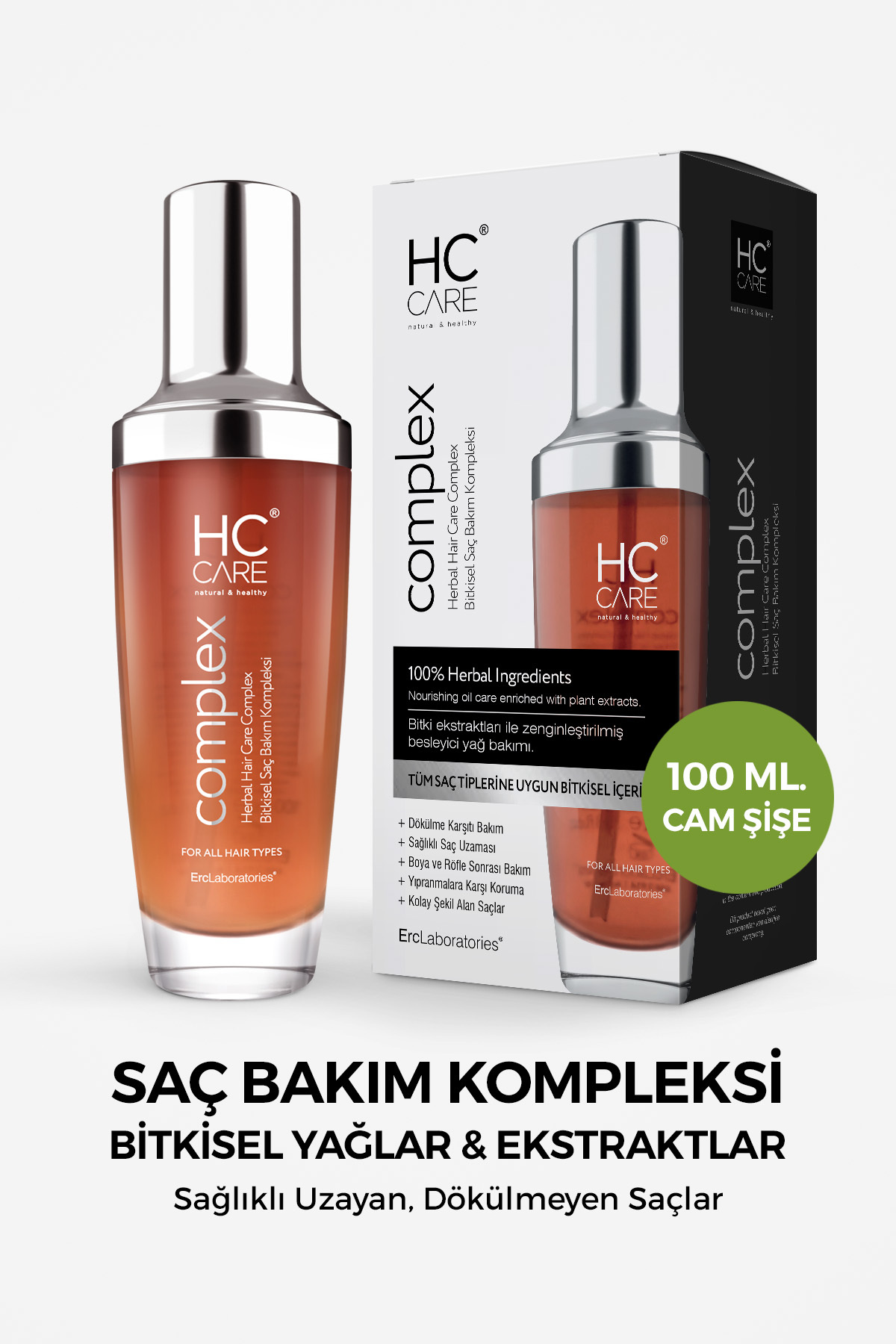 HC Care Complex Bitkisel Saç Bakım Kompleksi 100 ml Son 10 Günün En Düşük Fiyatı