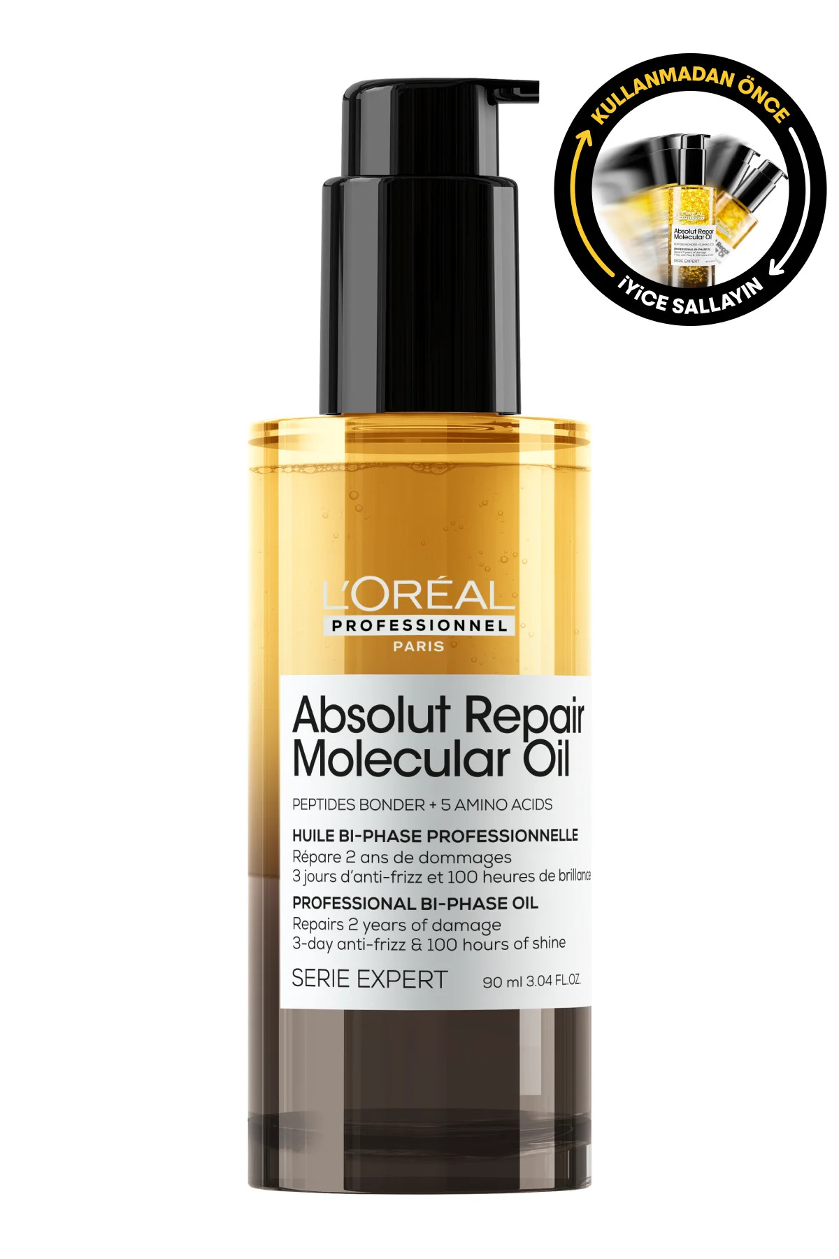 L'oreal Professionnel Serie Expert Absolut Repair Molecular Çift Fazlı Profesyonel Bakım Yağı 90 ml
