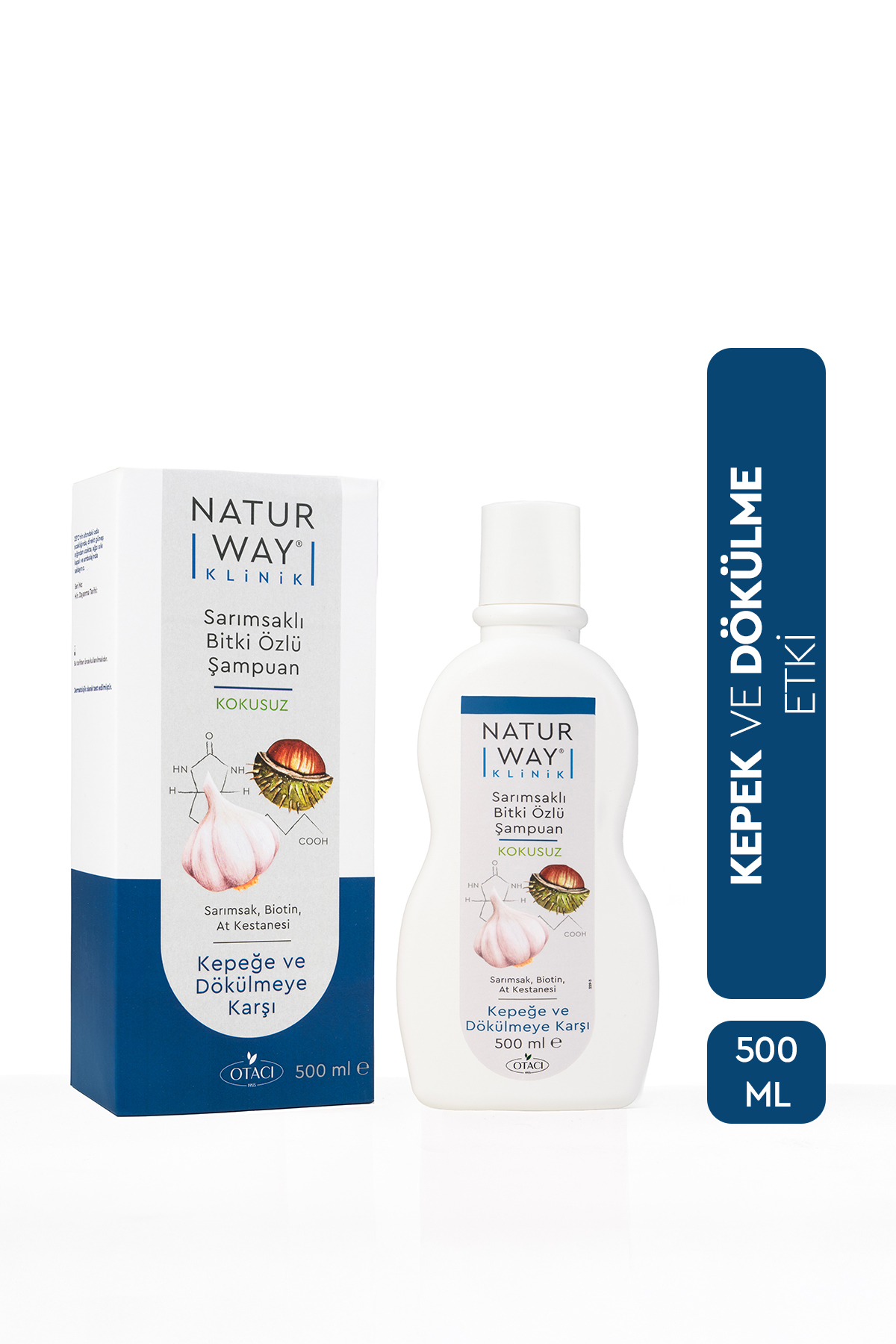 Otacı Naturway Klinik Sarımsaklı Kepeğe Ve Dökülmeye Karşı Şampuan 500 ml