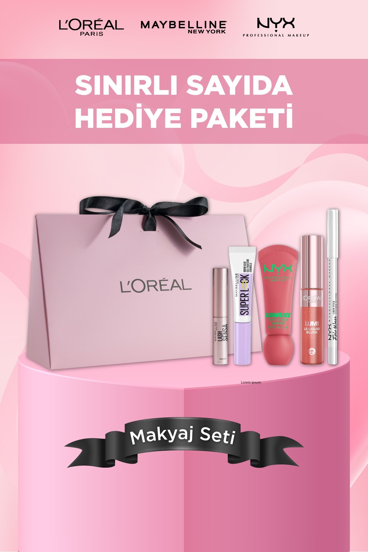 L'Oreal Paris Makyaj Favorilerinden Oluşan Hediye Kutusu