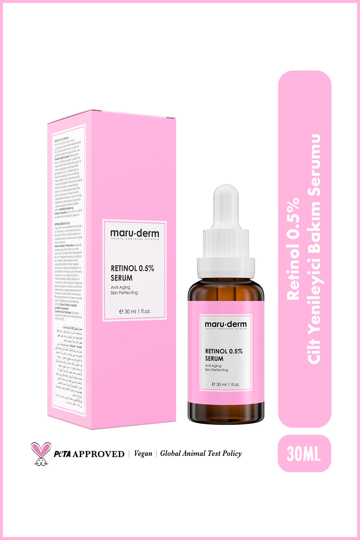 Maru.Derm Maruderm Retinol 0.5% Cilt Yenileyici Bakım Serumu 30 ml