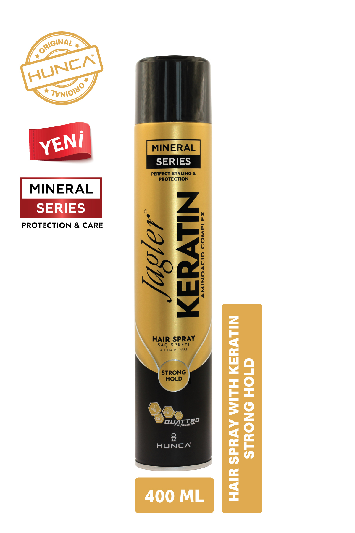 Jagler Saç Spreyi 400ML Keratinli Keratin Strong Hold - Minarelli - Ekstra Sert