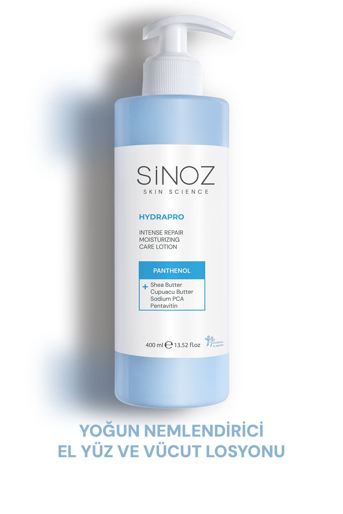 SİNOZ Hydrapro Yoğun Nemlendirici El Yüz ve Vücut Losyonu 400 ml