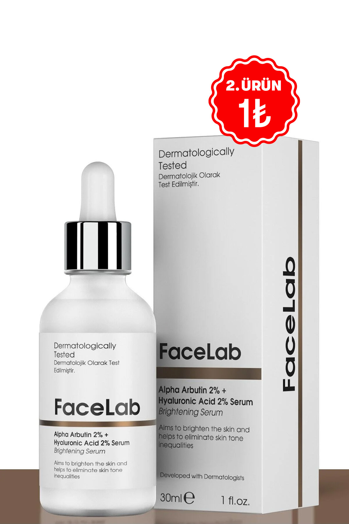 FaceLab Alpha Arbutin %2 Leke Karşıtı Serum 30 ml | Cilt Tonu Eşitleyici & Aydınlatıcı