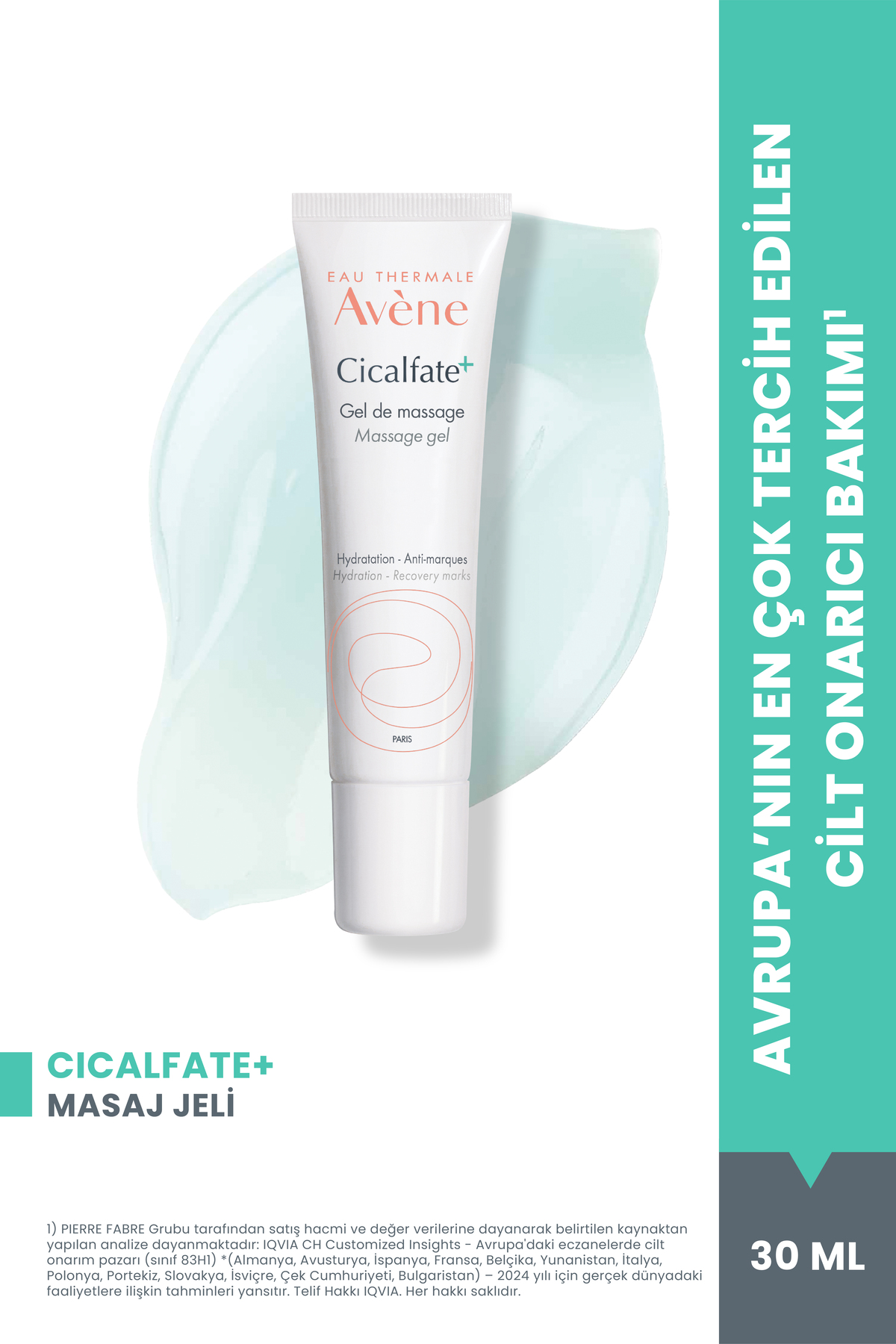 Avene Cicalfate+ Cildin Doğal Bariyerinin Yenlenmesine Yardımcı Masaj Jeli 30 ml