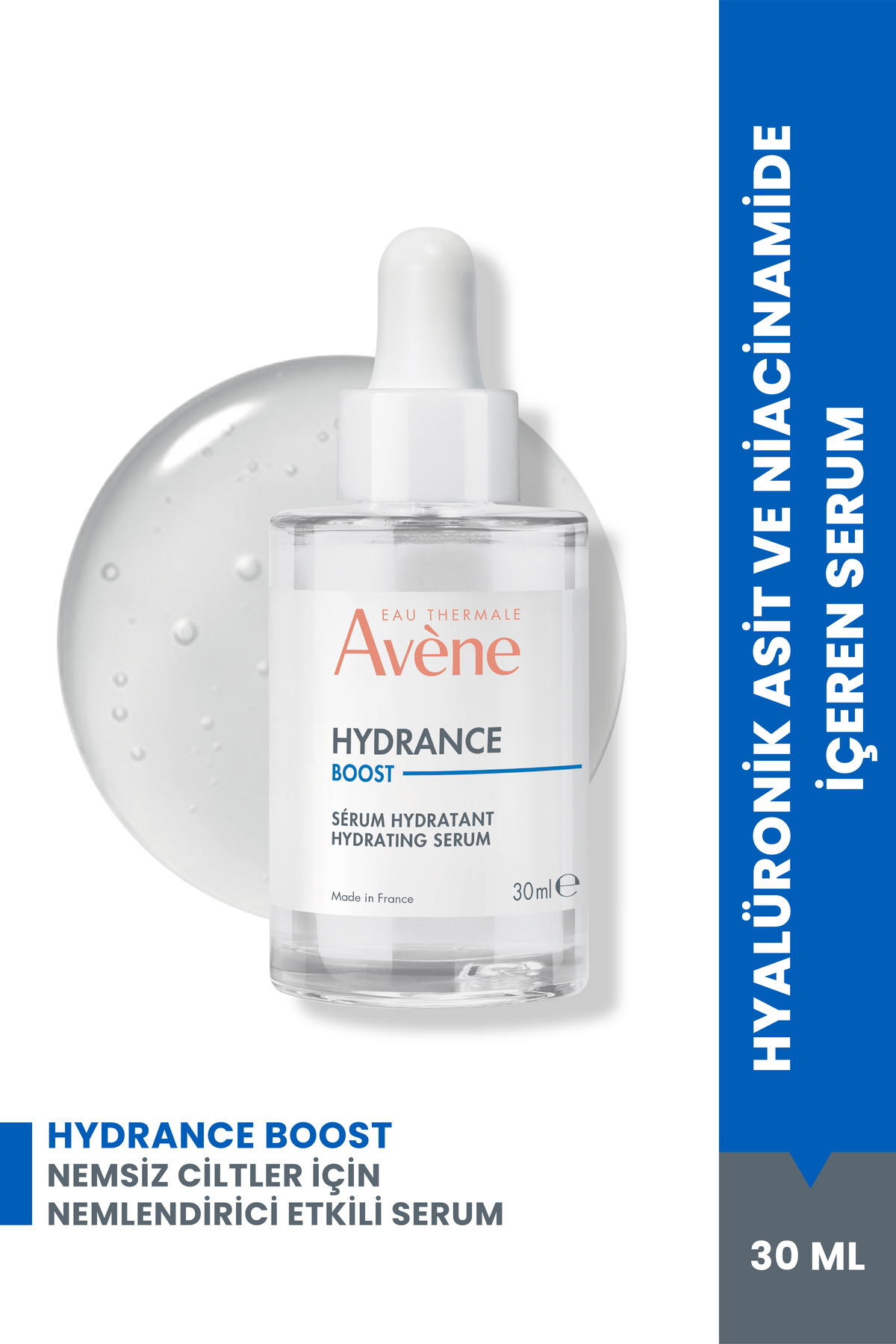 Avene Hydrance Boost Hyaluronik Asit ve Niasinamid İçeren Konsantre Nemlendirici Serum 30 ml
