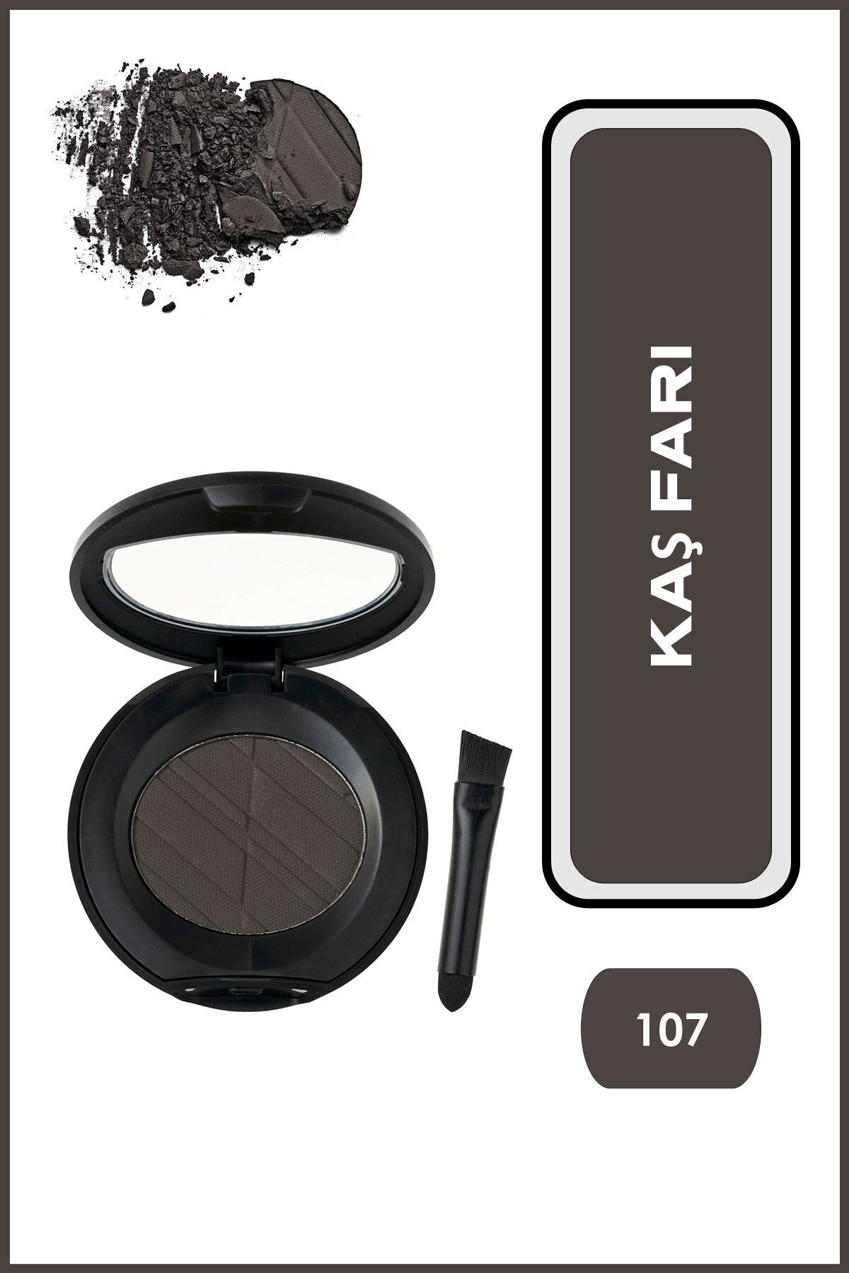 Golden Rose Eyebrow Powder No: 107 Chestnut Shade - Doğal Kaş Farı