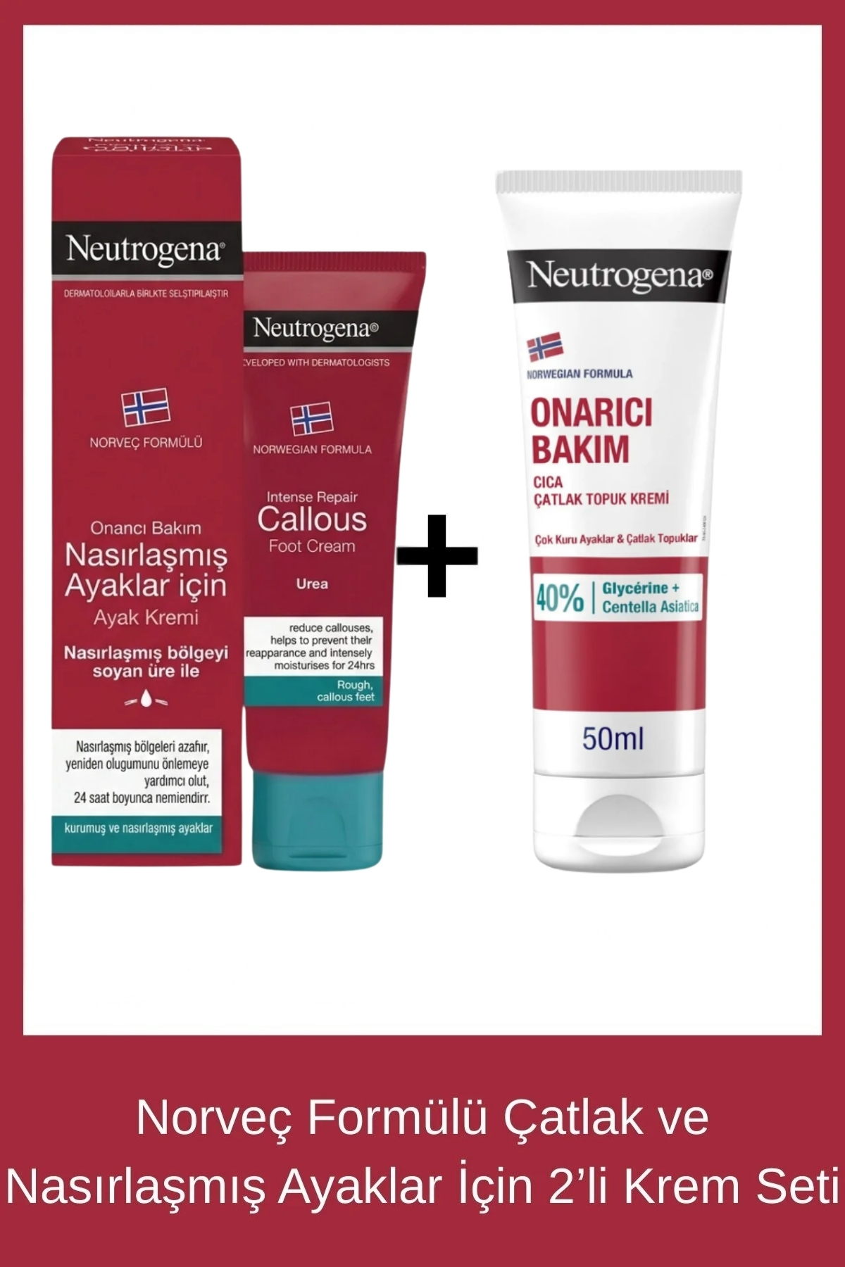 Neutrogena Norveç Formülü Çatlak ve Nasırlaşmış Ayaklar İçin 2’li Krem Seti