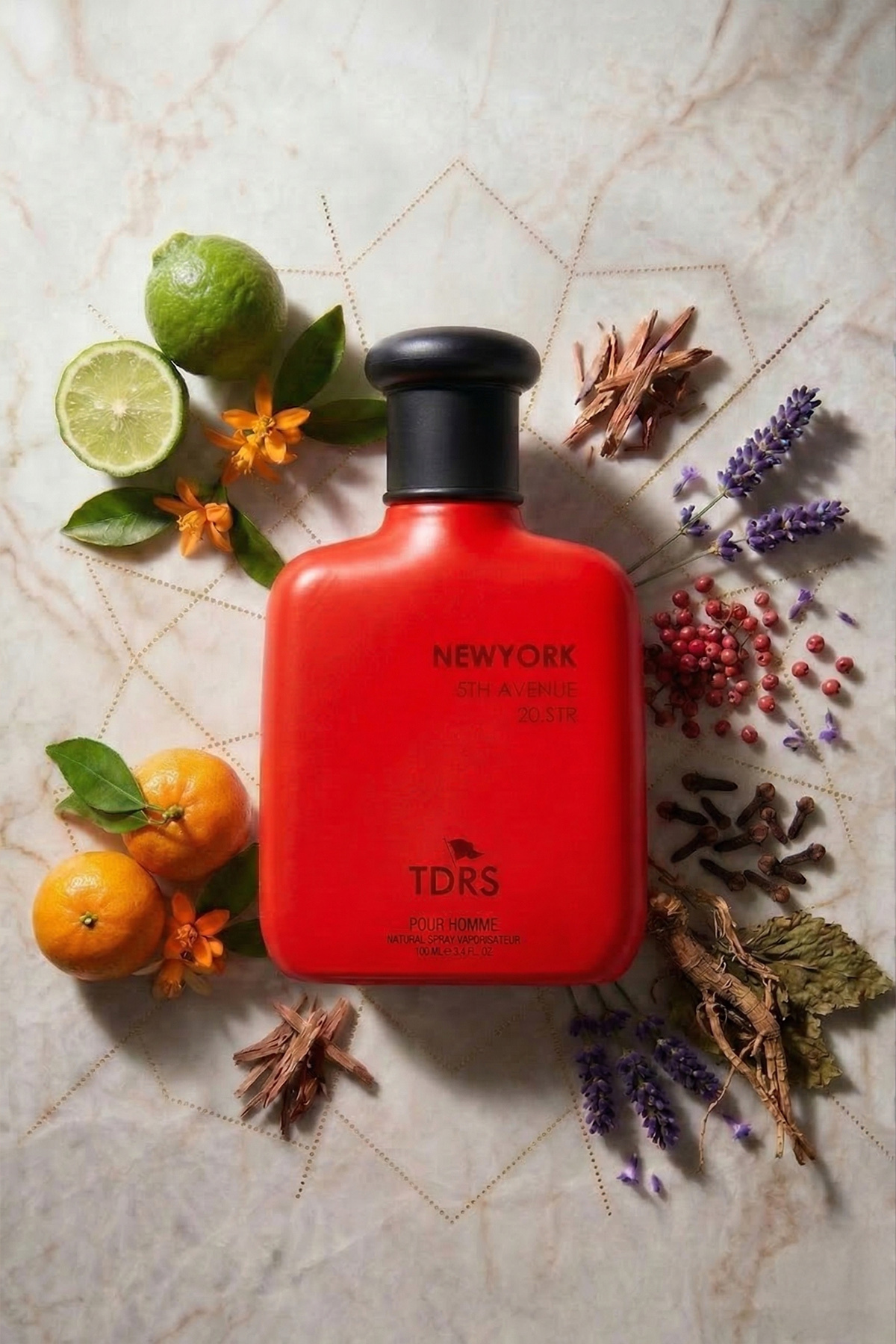 TDRS New York Frenk Üzümü Özel Seri Uzun Süre Kalıcı 100 ml Edc Erkek Parfüm