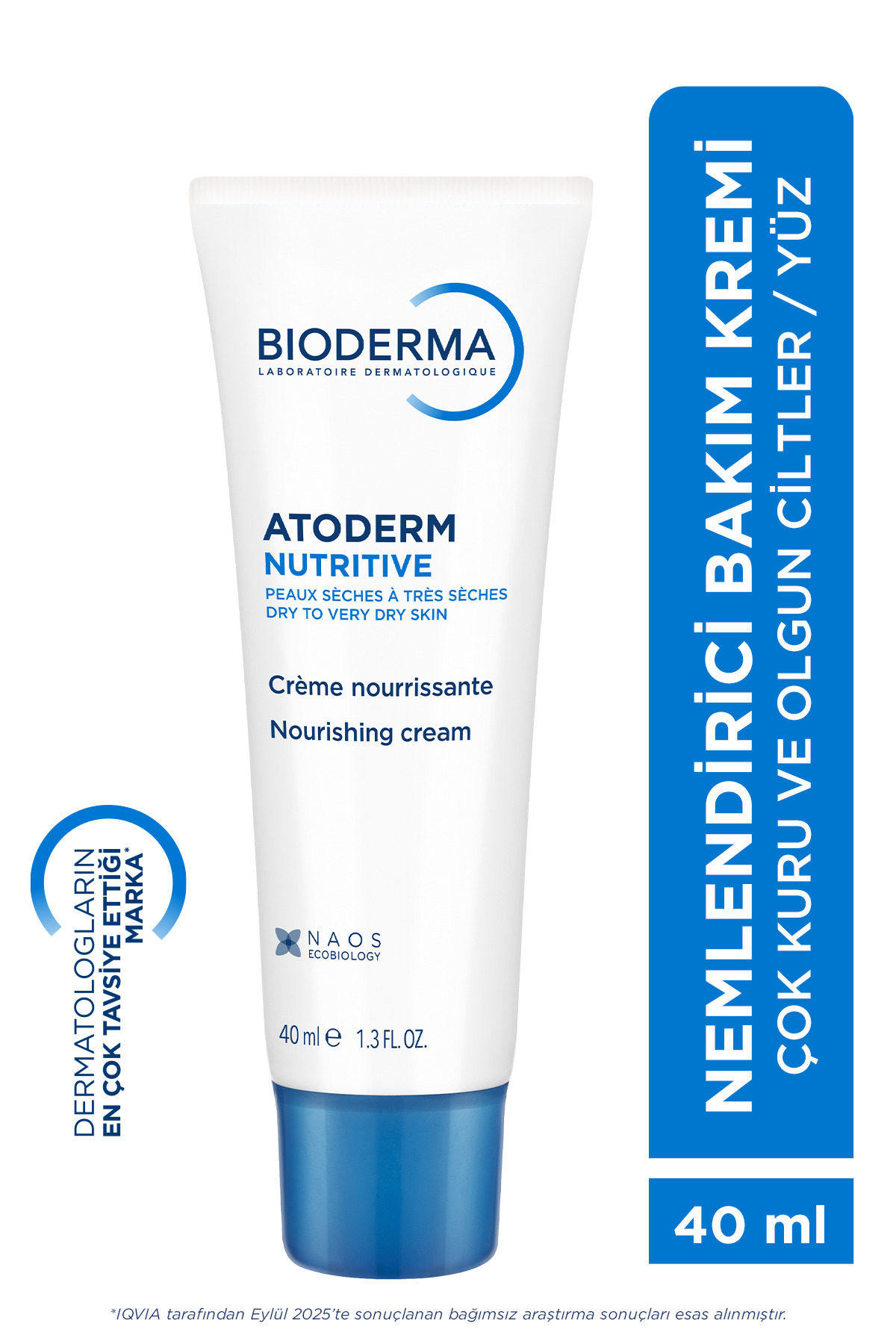 Bioderma Atoderm Nutrition Cream Çok Kuru, Olgun Cilt Besleyici, Nemlendirici Yüz Bakım Kremi 40 ml