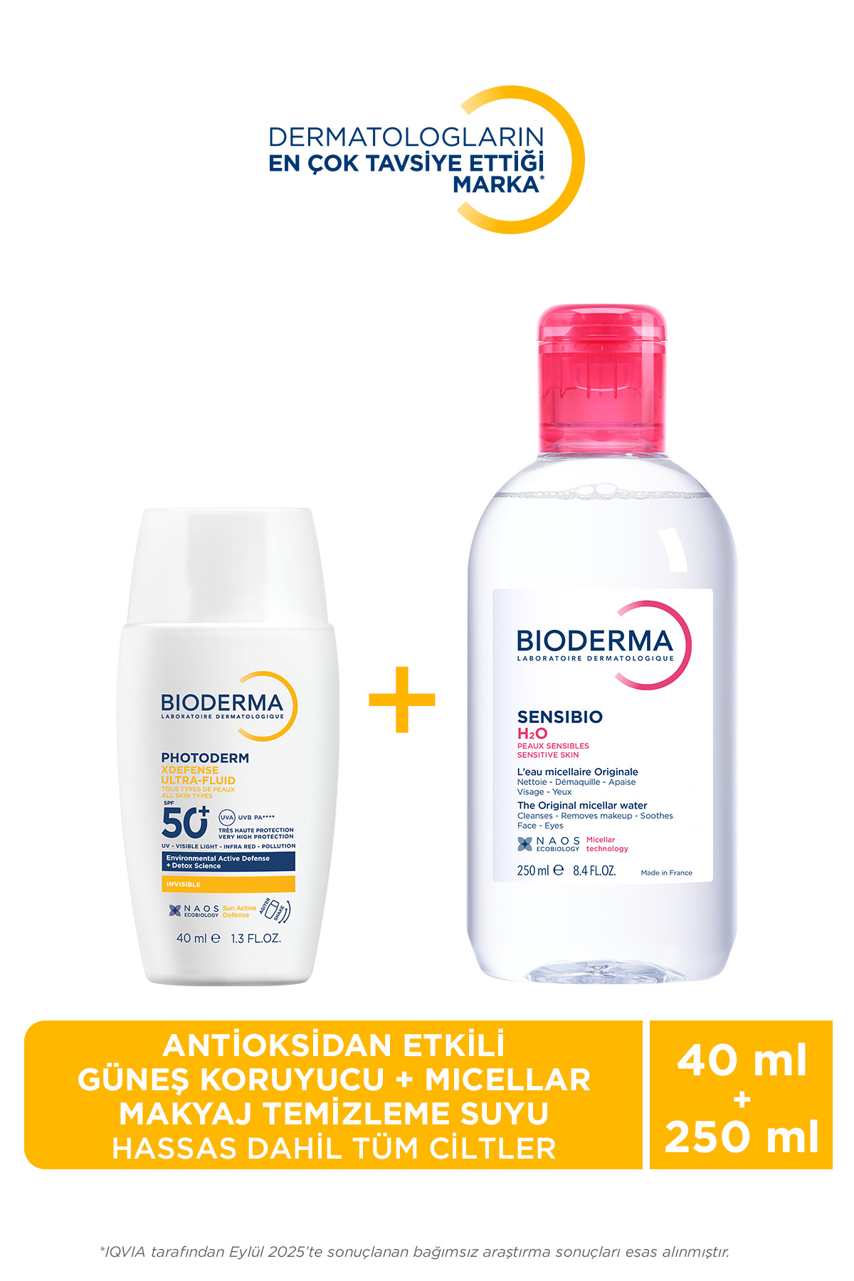 Bioderma Tüm Ciltler İçin Photoderm XDefense Antioksidan Etkili Güneş Koruyucu & H2O Micellar Temizleme Suyu