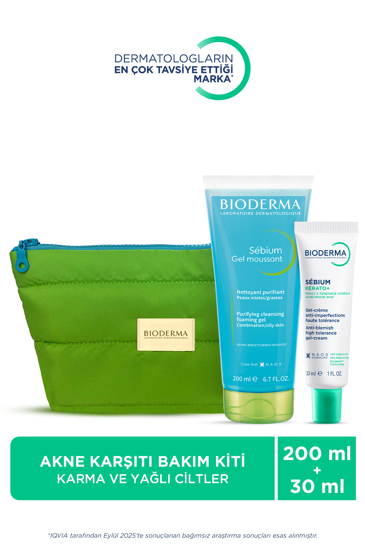 Bioderma Sebium Karma ve Yağlı Ciltler için Akne Karşıtı Bakım Kiti