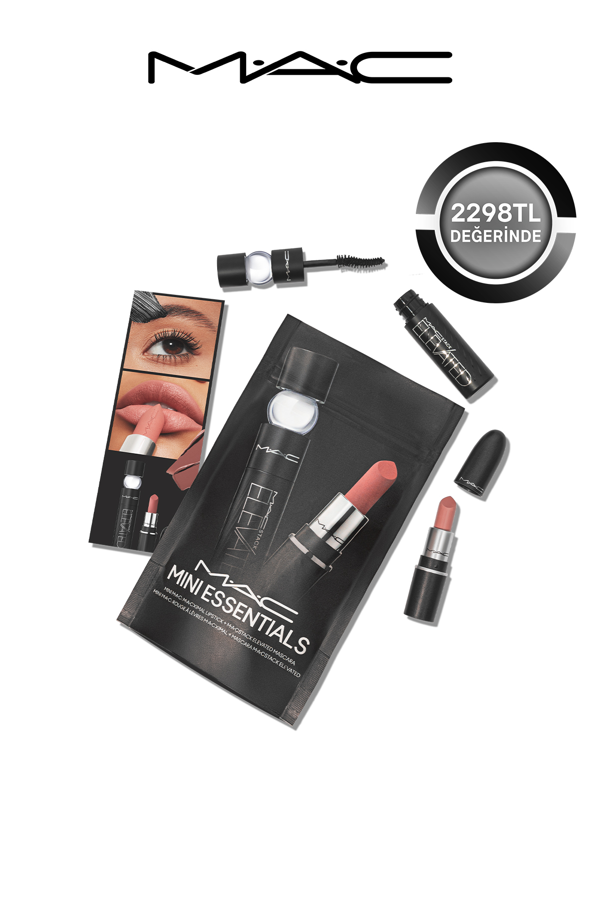 M.A.C Mini Mac Essentials Set: Mini Macstack Elevated Blackstack & Mini Macximal Velvet Teddy