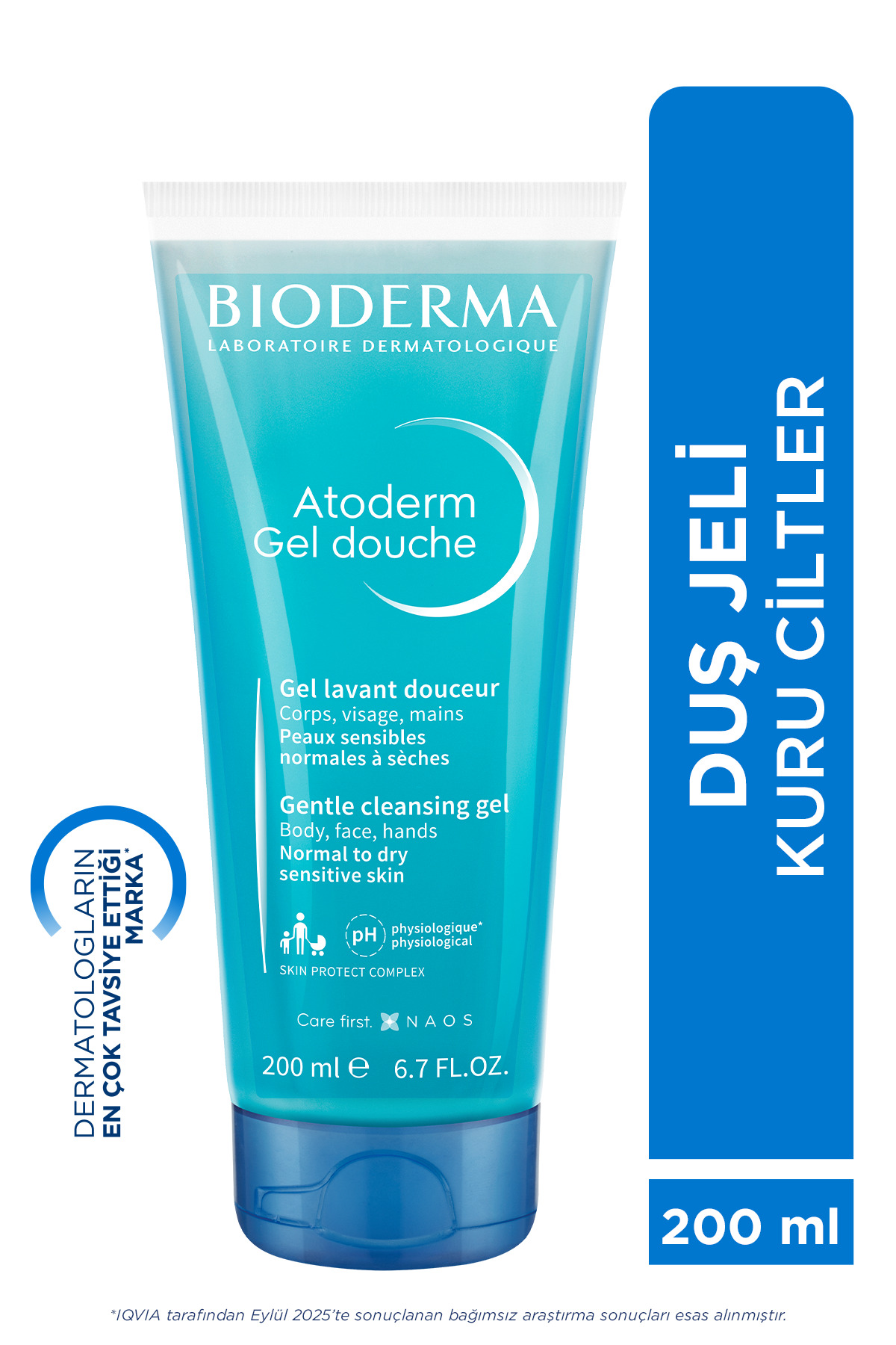 Bioderma Atoderm Shower Gel Kuru, Tüm Ciltler Bebek, Çocuk, Yetişkin Arındırıcı Nemlendirici Duş Jeli 200 ml