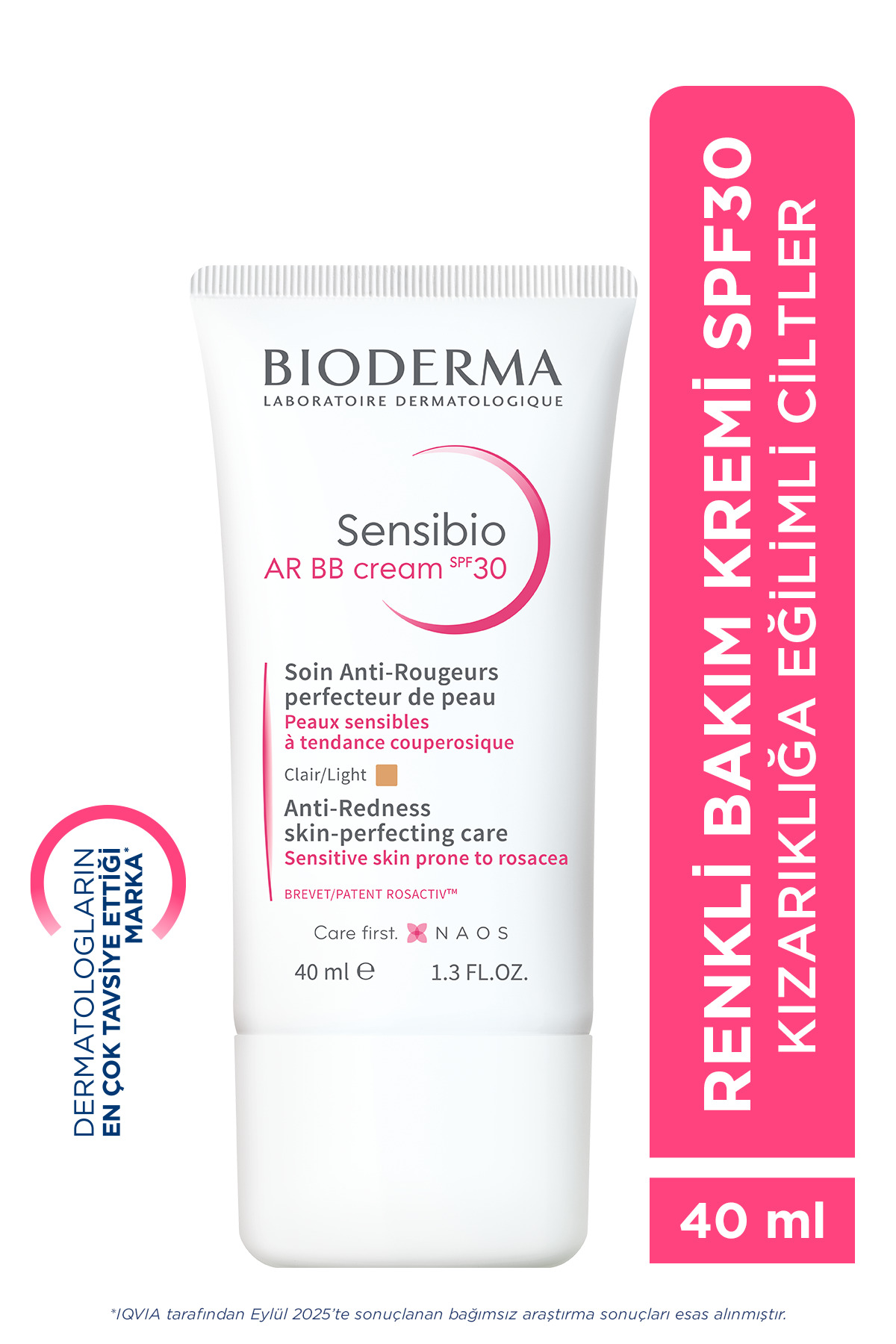 Bioderma Sensibio AR BB Cream SPF30 Güneş Koruyuculu Cilt Tonu Eşitleyici Etkili Nemlendirici Krem 40 ML