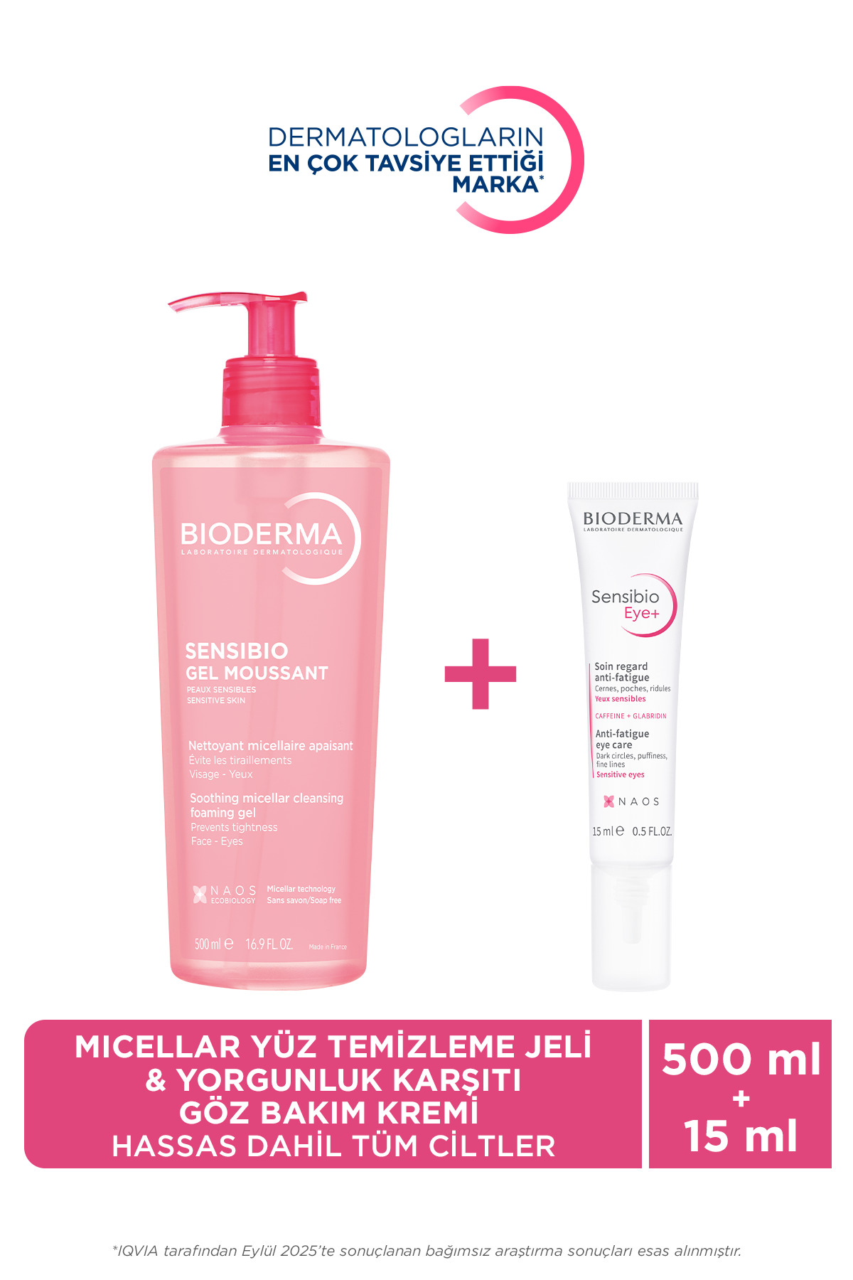 Bioderma Yorgunluk Karşıtı Göz Bakım Kremi & Hassas ve Normal Cilt Temizleme Jeli