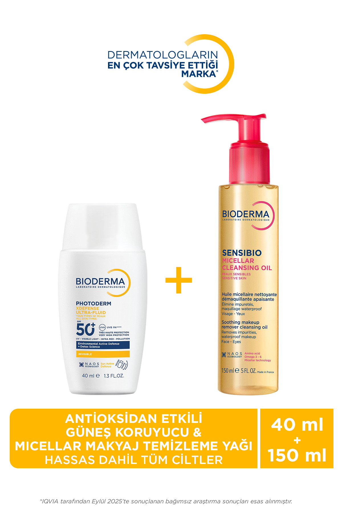 Bioderma Tüm Ciltler İçin Photoderm XDefense Antioksidan Etkili Güneş Koruyucu&Micellar Makyaj Temizleme Yağı
