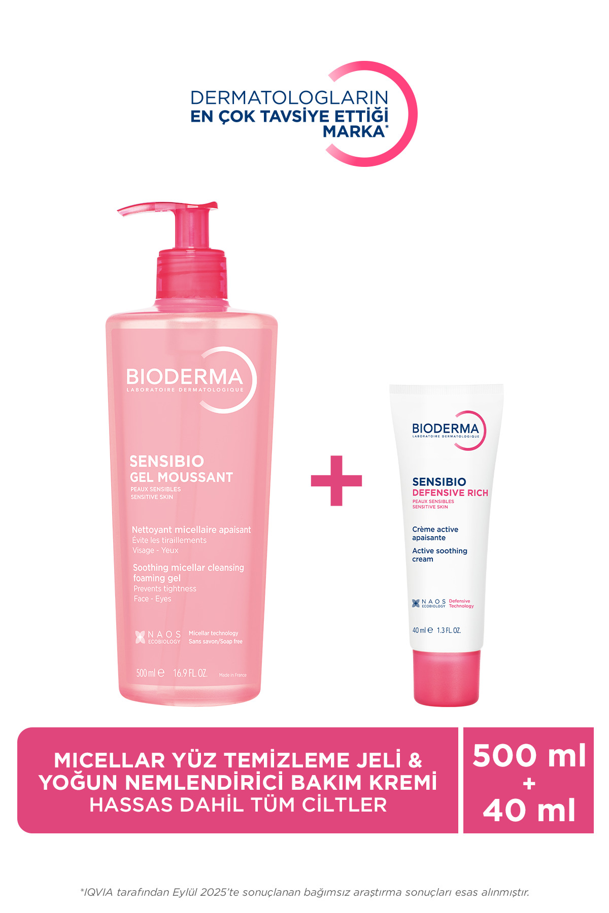 Bioderma Hassas ve Kuru Cilt Antioksidan Yoğun Nemlendirici Krem & Hassas ve Normal Cilt Temizleme Jeli