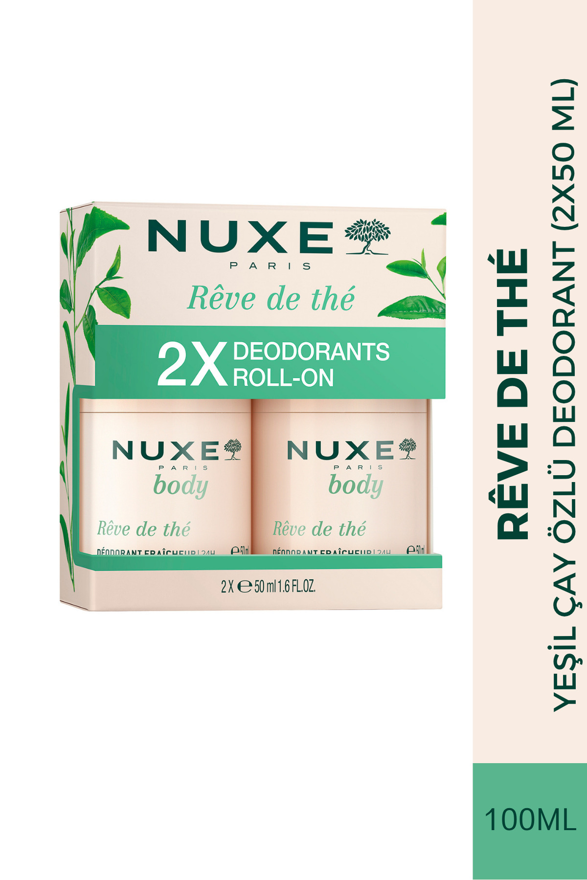 Nuxe Yeşil Çay Özlü Deodorant 2x50 ML