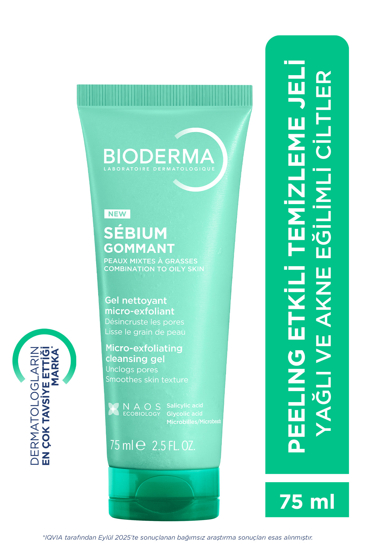 Bioderma Sebium Exfoliating Gel Salisilik Asit, Siyah Nokta, Gözenek Karşıtı Peeling Temizleme Jeli 100 ml