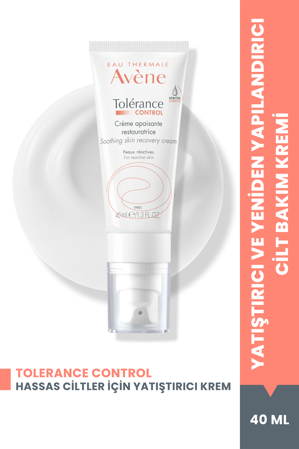 Avene Tolerance Control Yatıştırıcı ve Yeniden Yapılandırıcı Cilt Bakım Kremi 40 ml